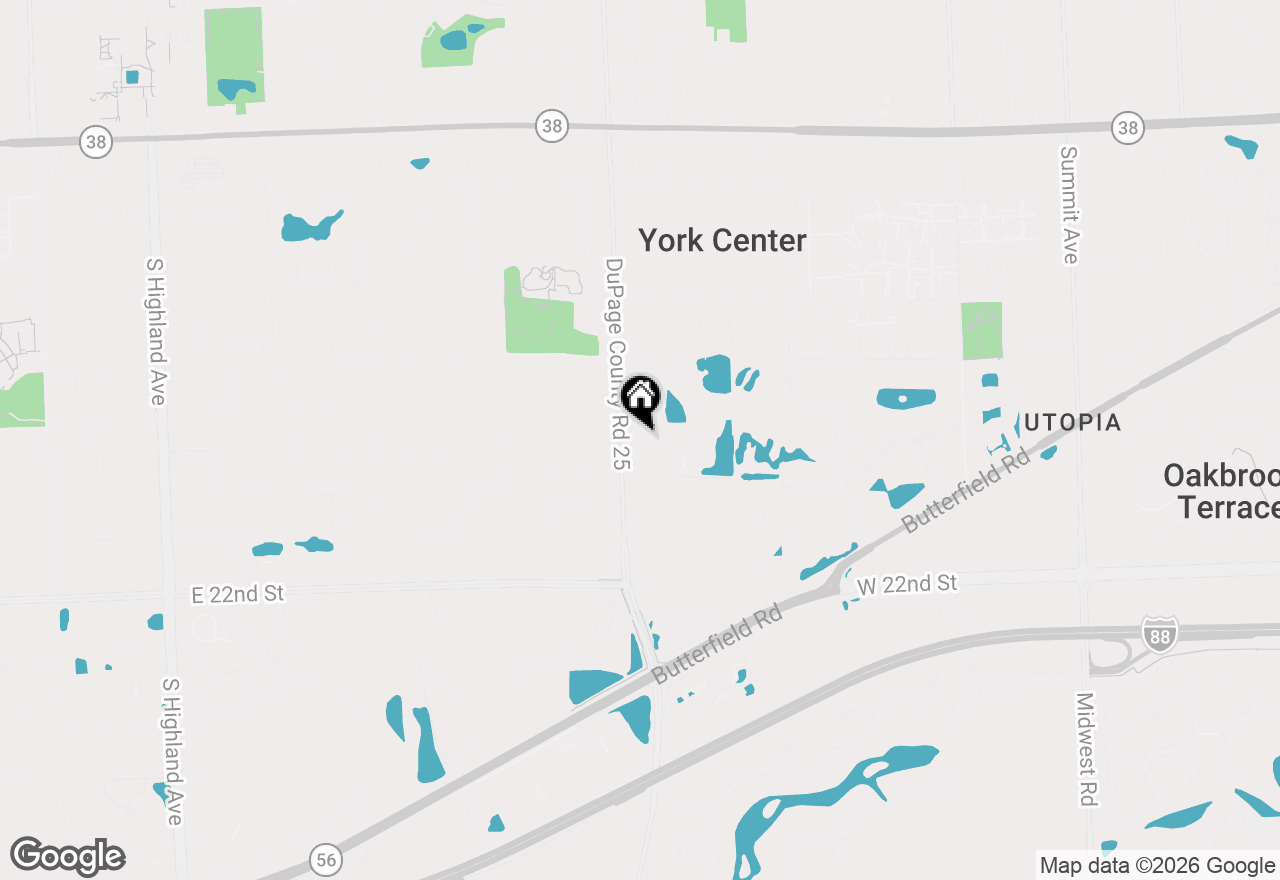 Map of 1713 Astor Avenue, Oakbrook Terrace, IL 60181