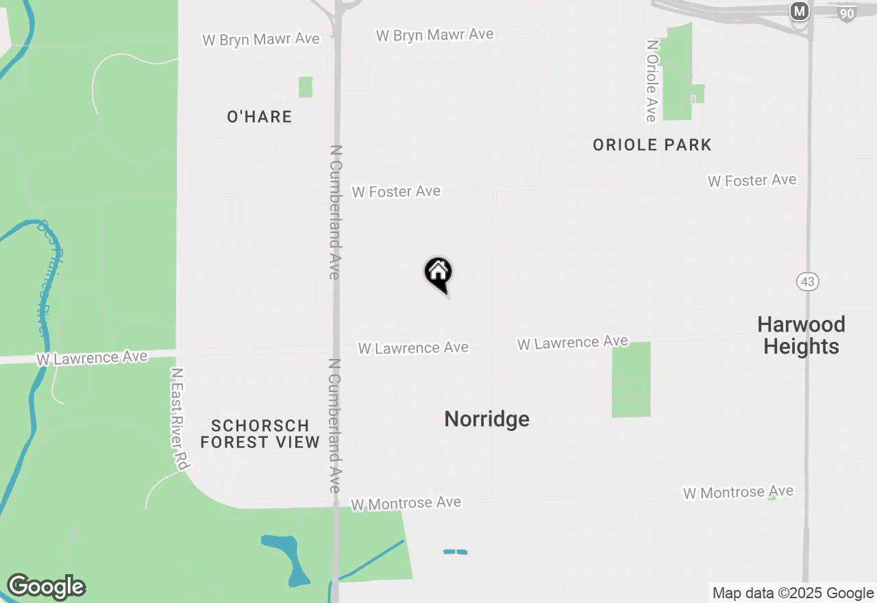 Map of 4850 N Crescent Avenue, Norridge, IL 60706