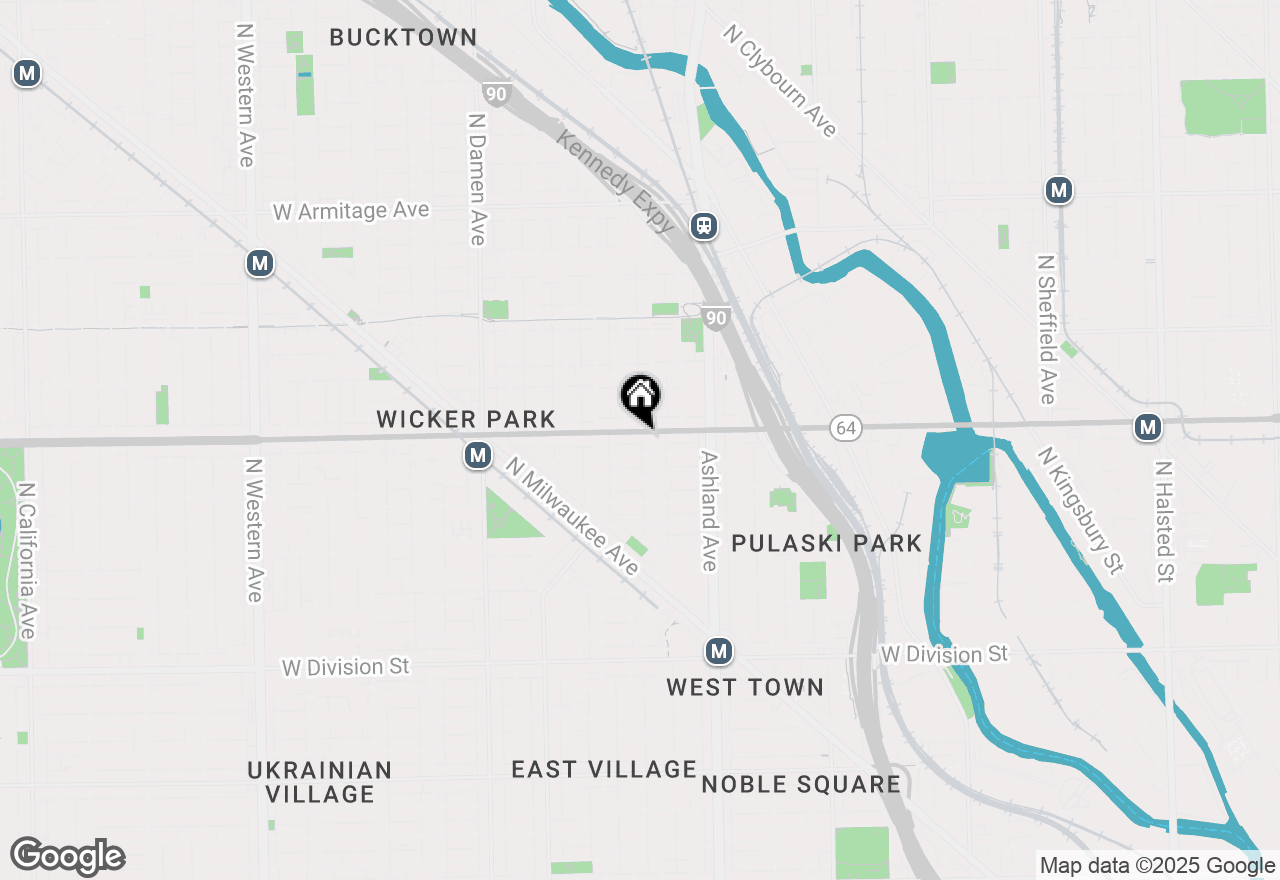 Map of 1713 W North Avenue #2R, Chicago, IL 60622