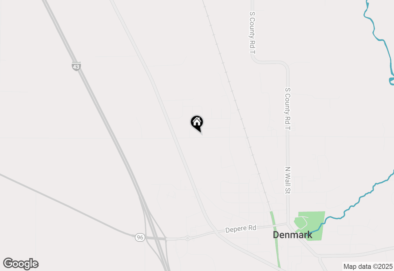 Map of 5411 North Ave, Denmark, WI 54208