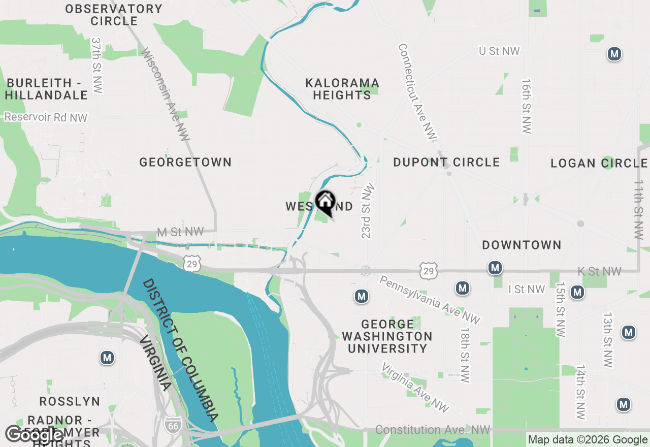 Map of 2501 M Street Nw #704, Washington, DC 20037