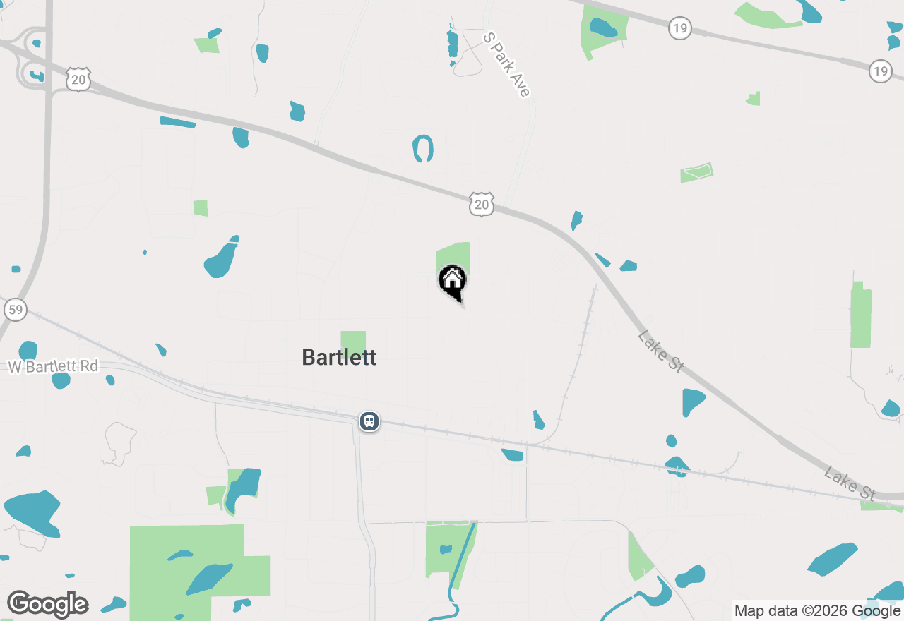 Map of 207 N Crest Avenue, Bartlett, IL 60103