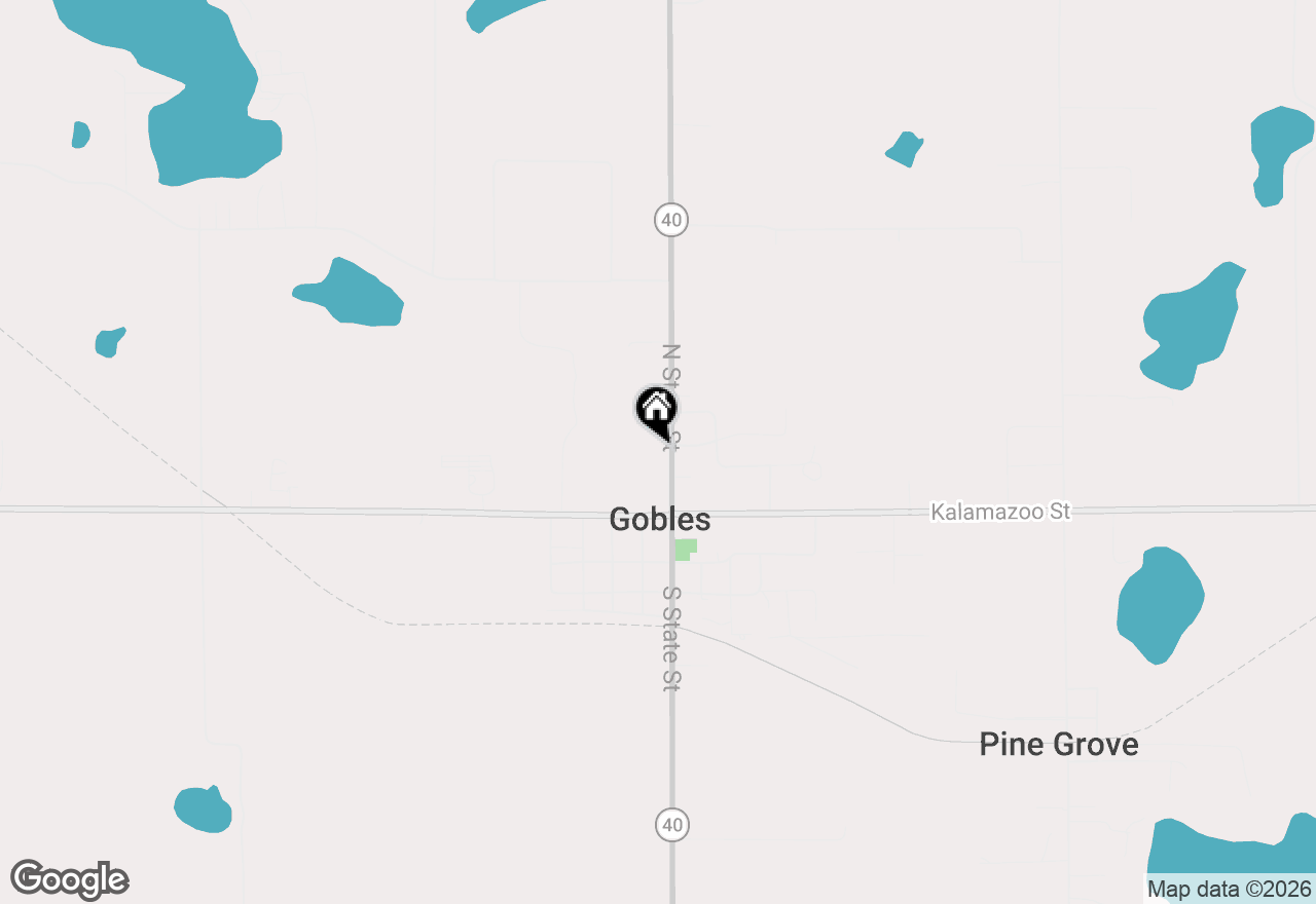Map of 207 N State Street, Gobles, MI 49055