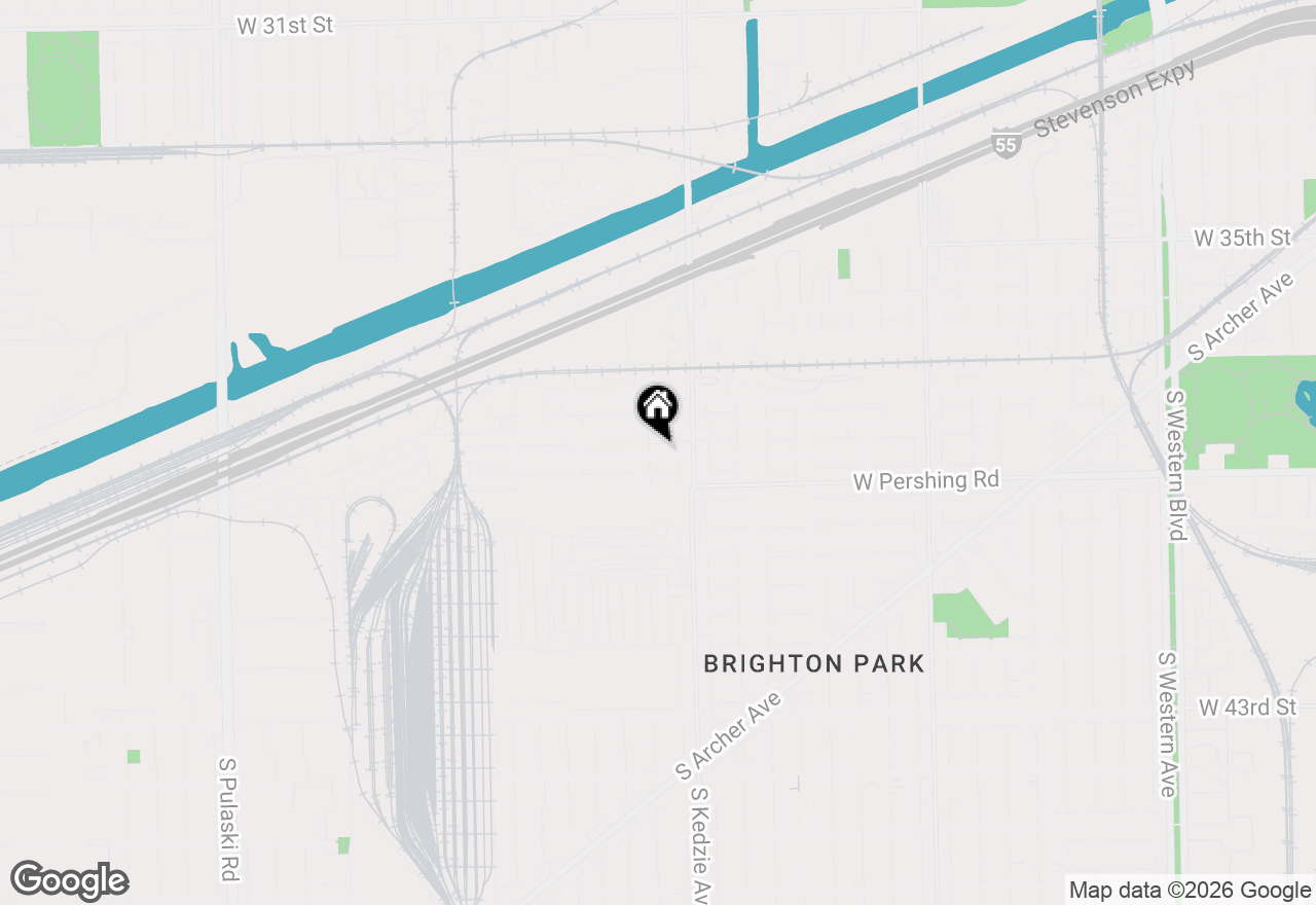 Map of (Address confidential), Chicago, Illinois 60632