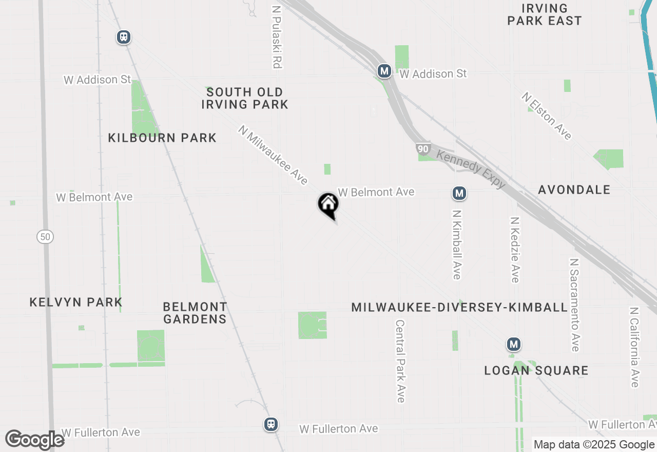 Map of 3072 N Haussen Court, Chicago, IL 60618