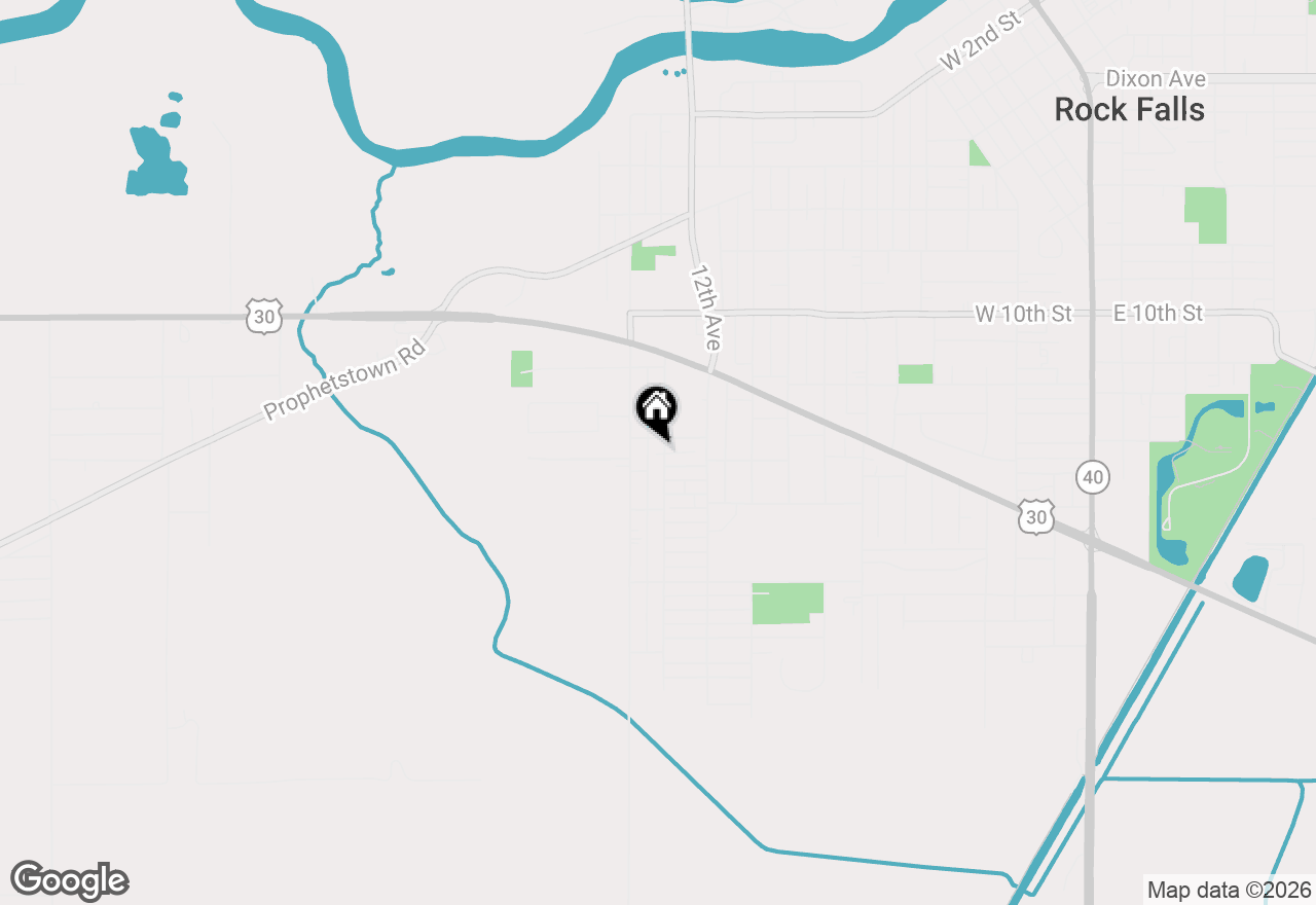 Map of 1404 13th Avenue, Rock Falls, IL 61071