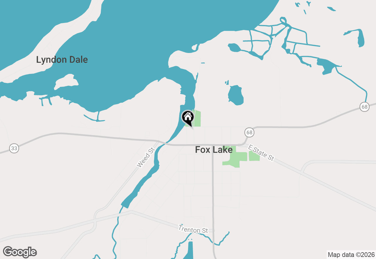 Map of 118 Makenick Street, Fox Lake, WI 53933