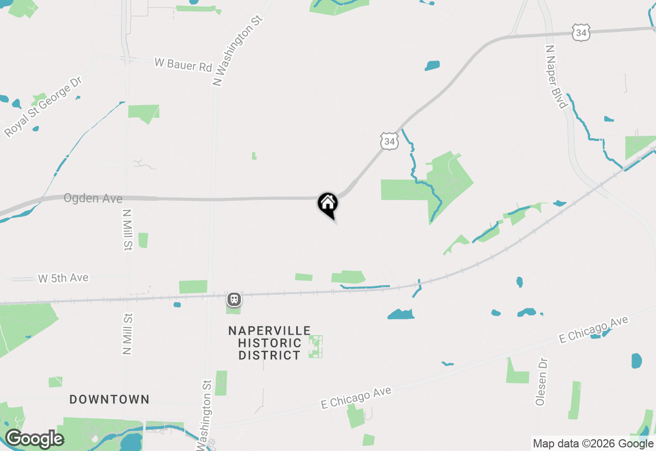 Map of 628 Windham Lane, Naperville, IL 60563