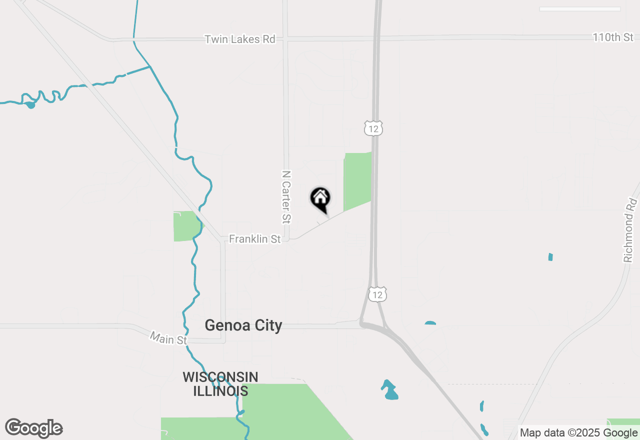 Map of 632 Partridge Pkwy, Genoa City, WI 53128