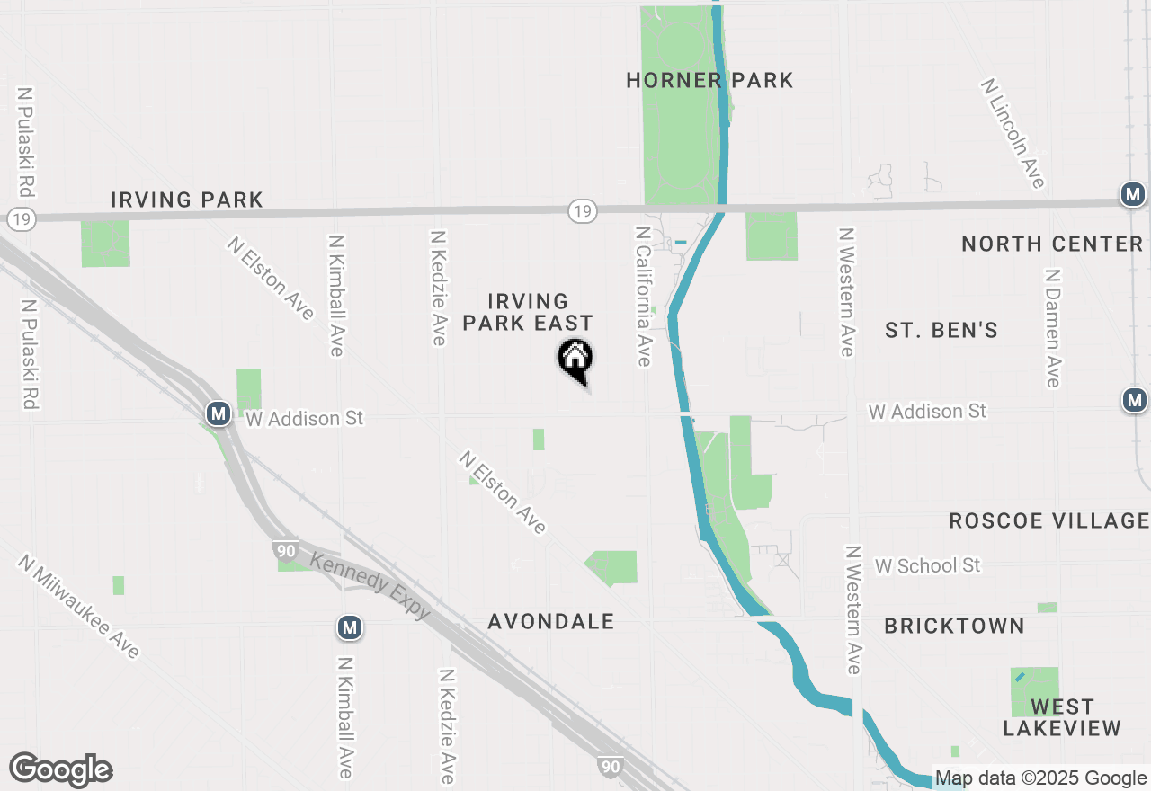 Map of 3621 N Richmond Street, Chicago, IL 60618