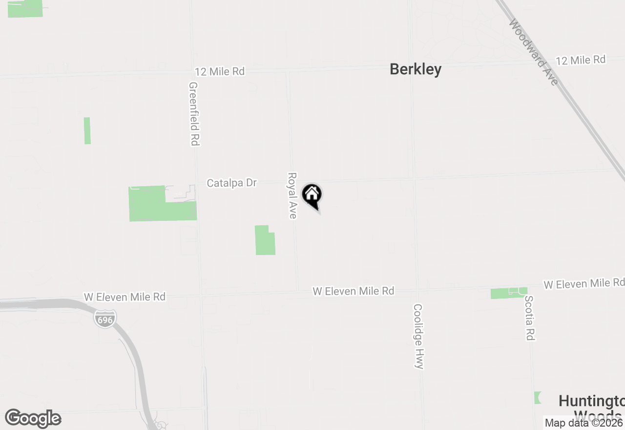 Map of 2330 Buckingham Avenue, Berkley, MI 48072