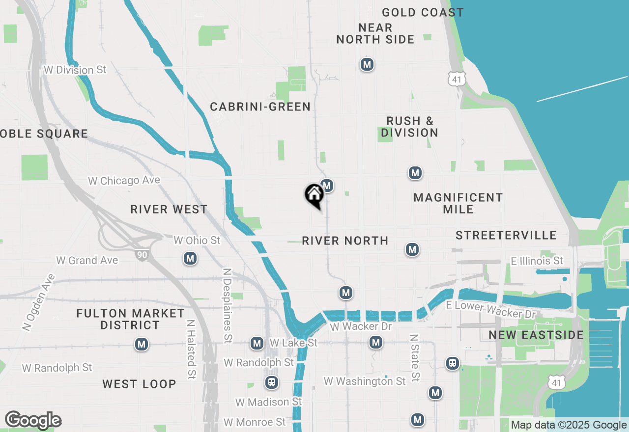 Map of 319 W Erie #1W, Chicago, IL 60610