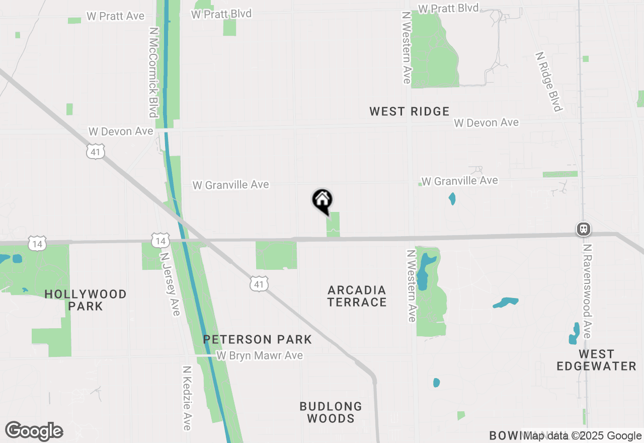 Map of 6038 N Washtenaw Avenue #3, Chicago, IL 60659