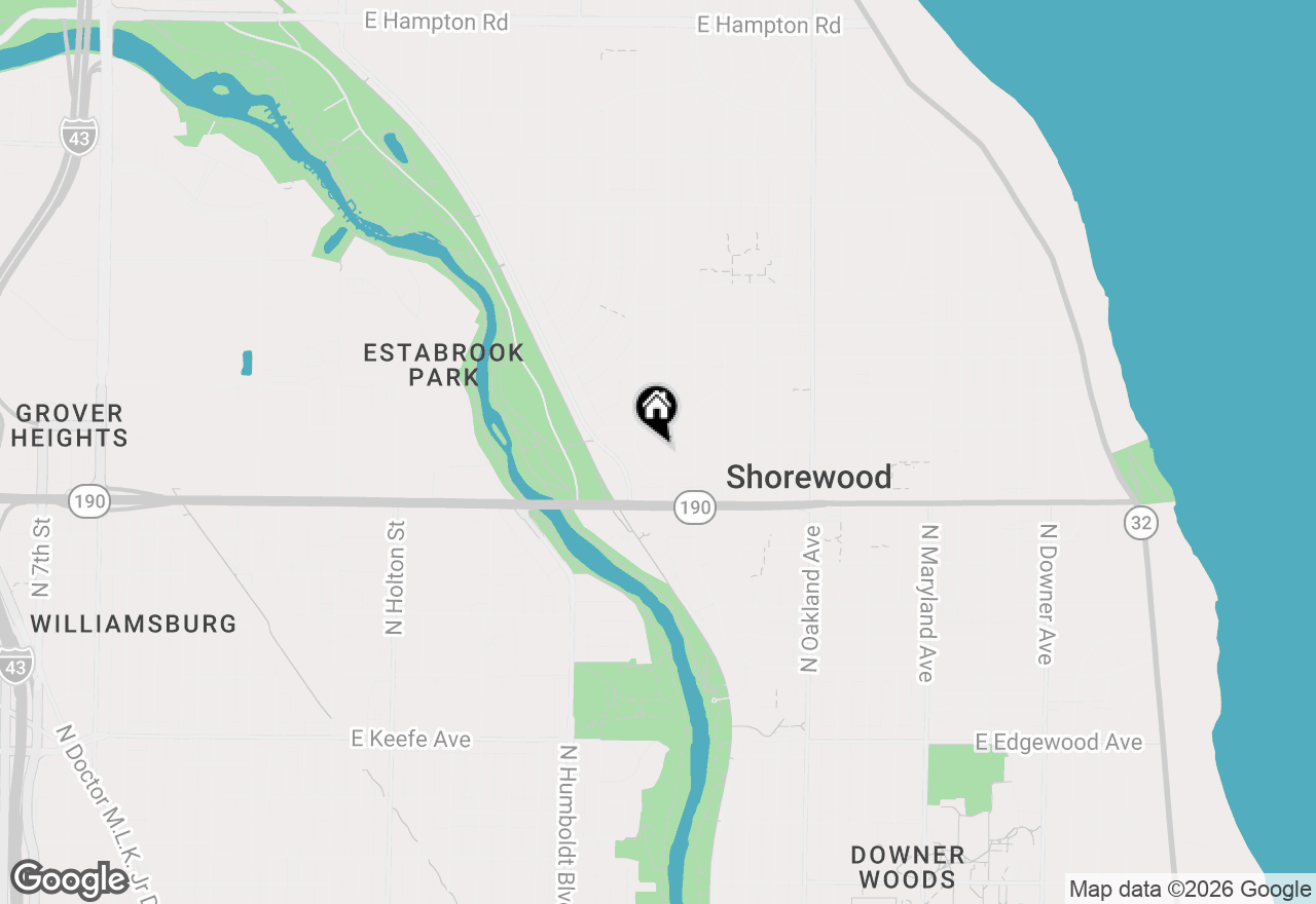Map of 4119 N Woodburn St #4121, Shorewood, WI 53211