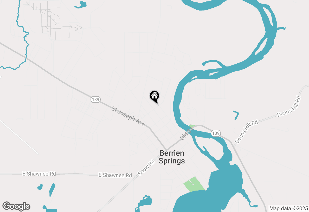 Map of 604 N Mechanic Street, Berrien Springs, MI 49103