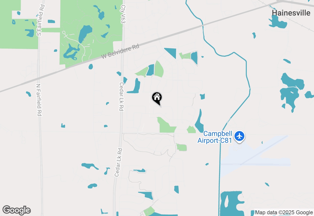 Map of 345 W Asbury Drive, Round Lake, IL 60073