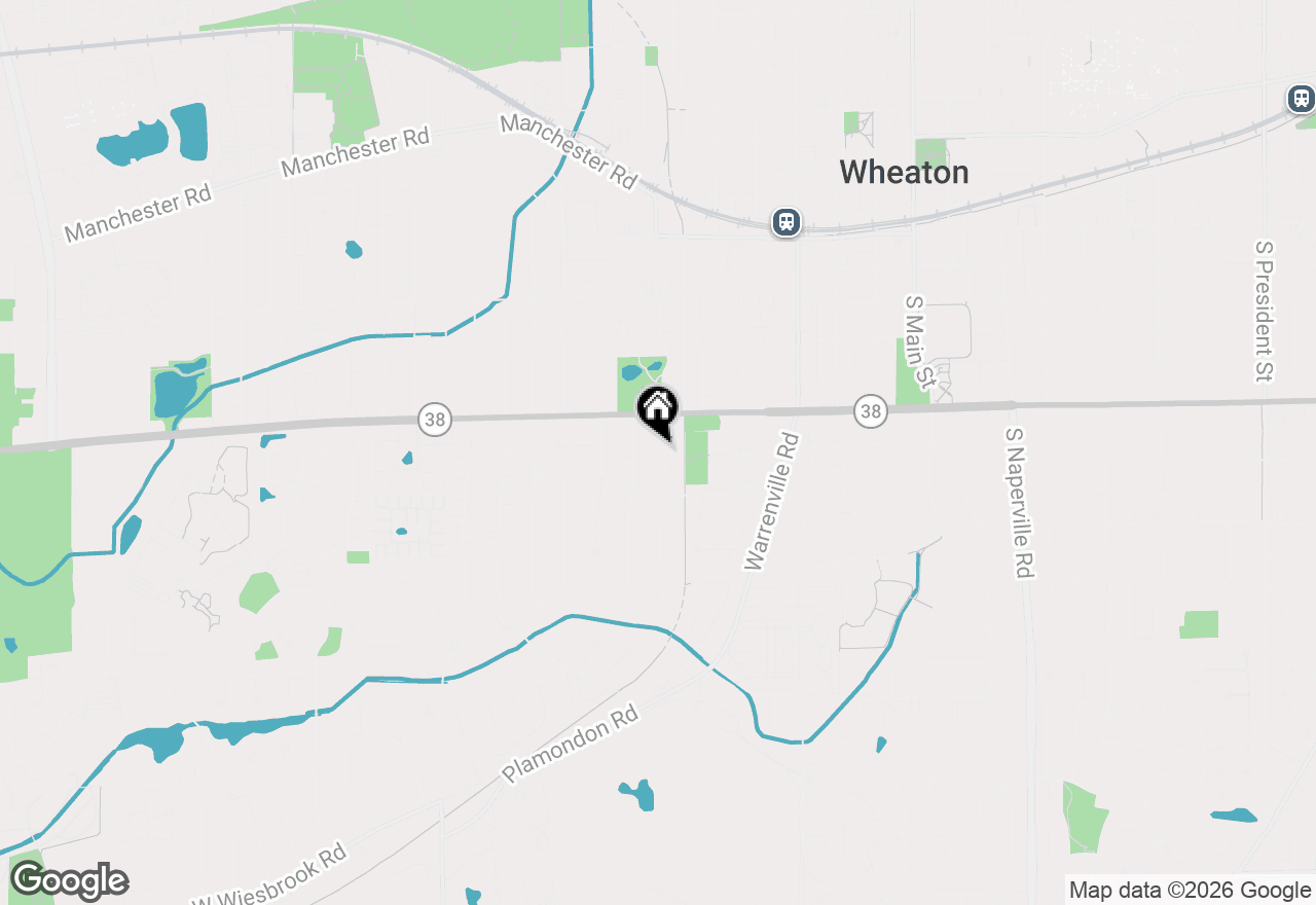 Map of 808 Delles Road, Wheaton, IL 60189