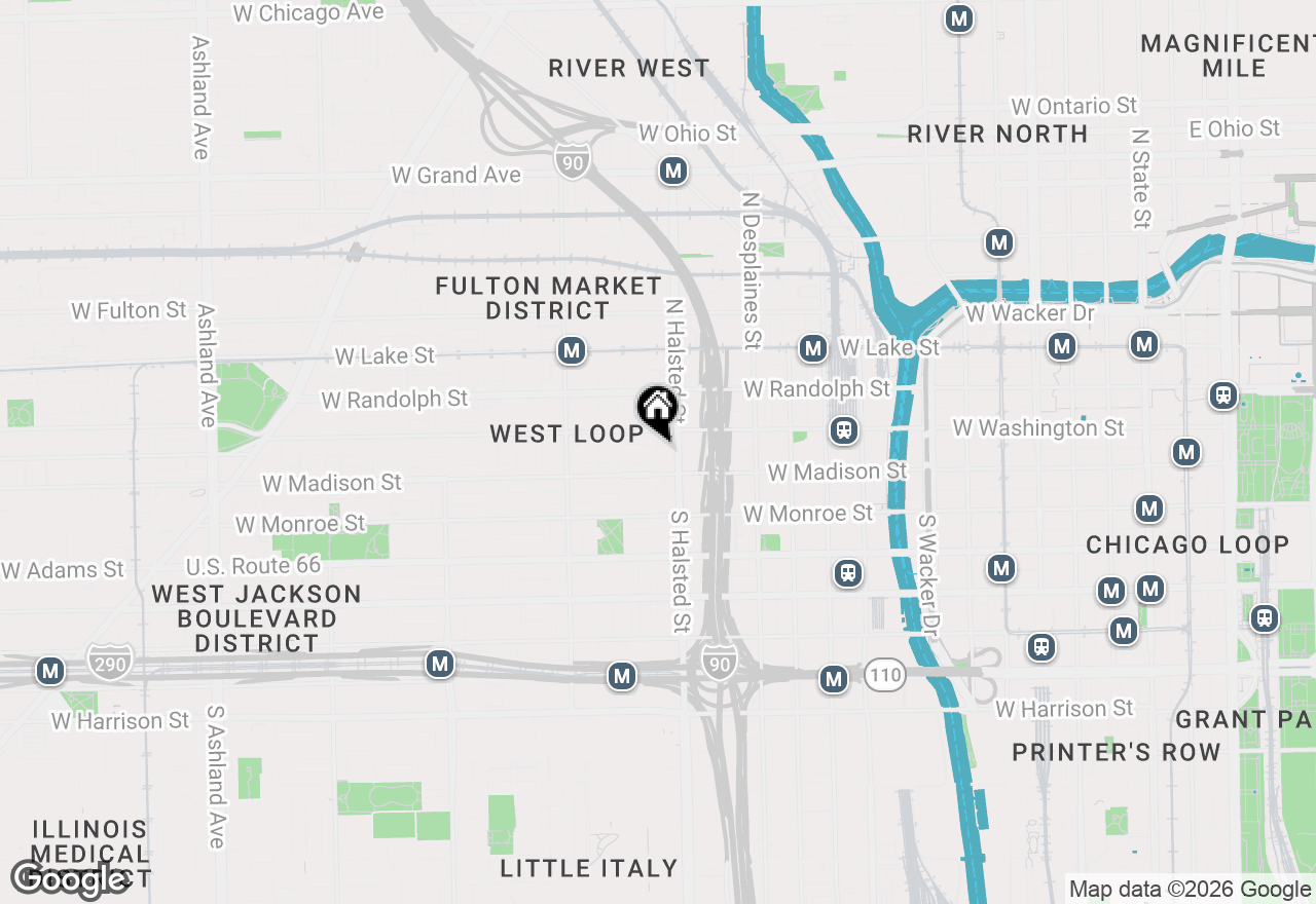 Map of 23 N Green Street #303, Chicago, IL 60607