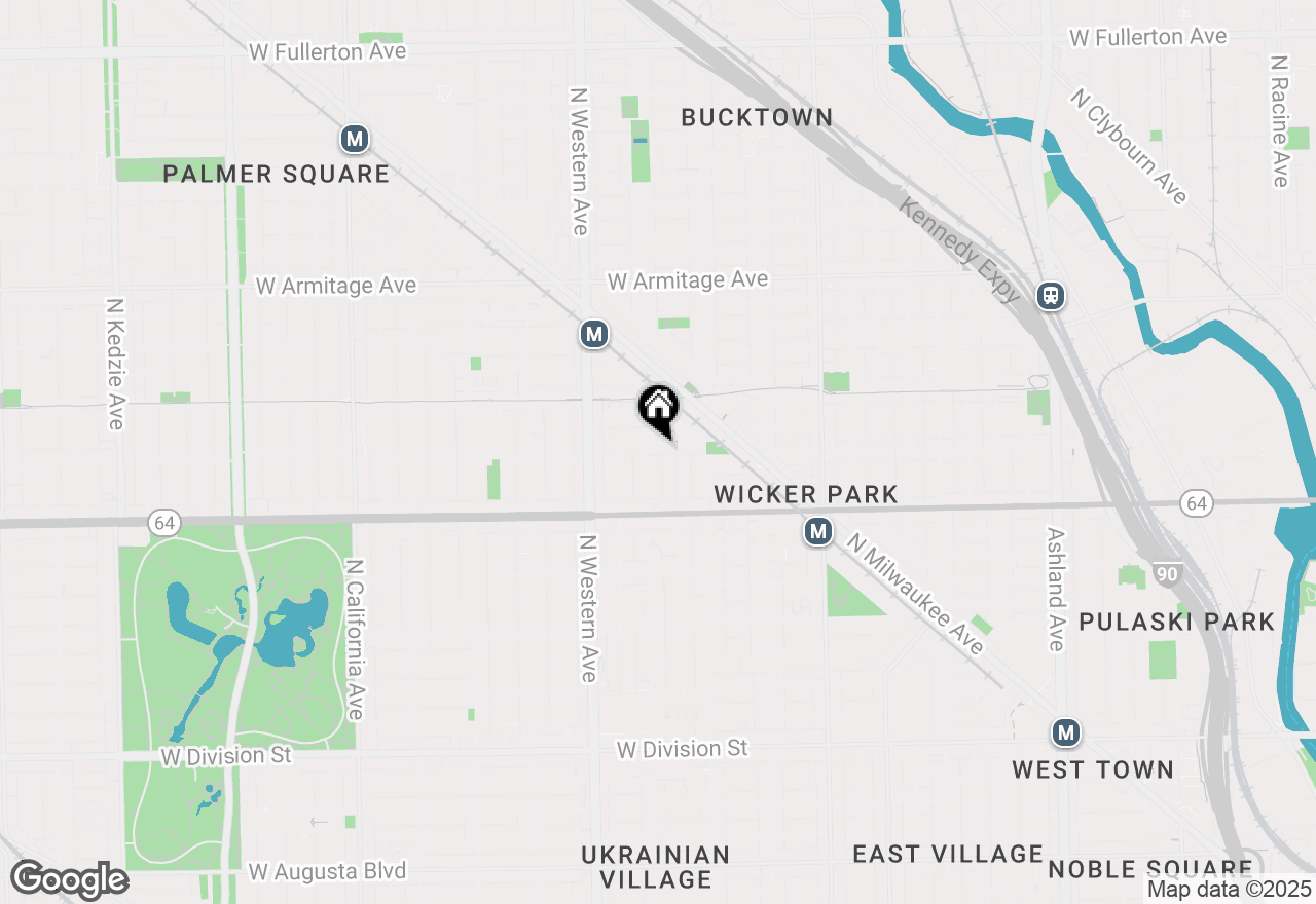 Map of 2247 W Wabansia Avenue #304, Chicago, IL 60647