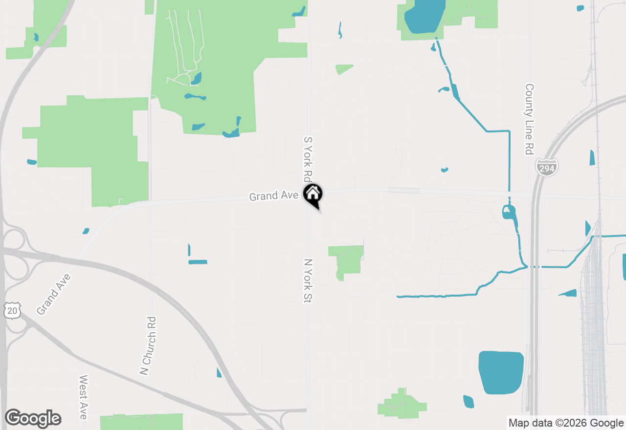 Map of 975 N York Street, Elmhurst, IL 60126