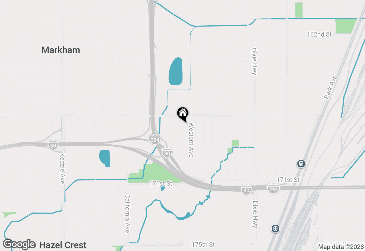 Map of 16752 Artesian Avenue, Hazel Crest, IL 60429