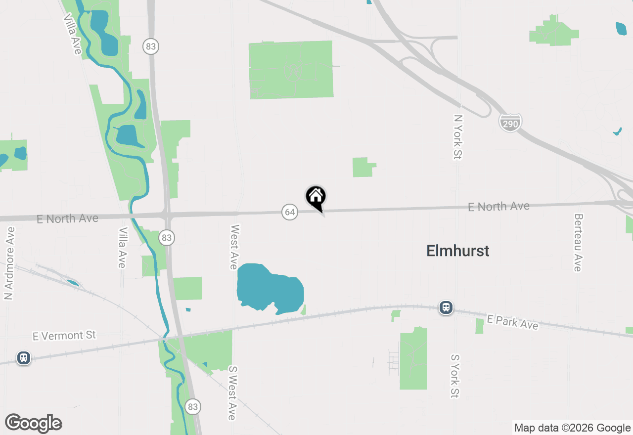 Map of 274 N Oak Street, Elmhurst, IL 60126
