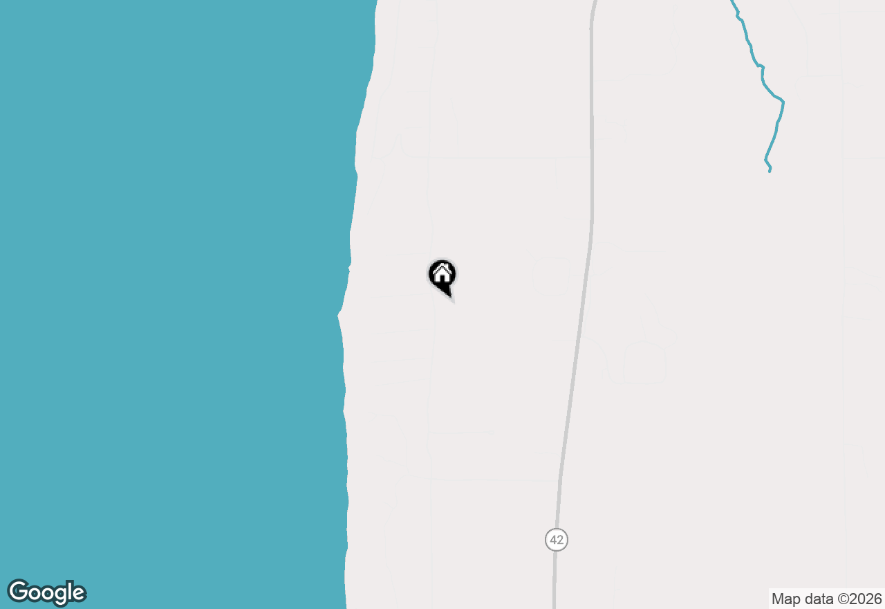 Map of 8974 Gibraltar Bluff Rd, Fish Creek, WI 54212
