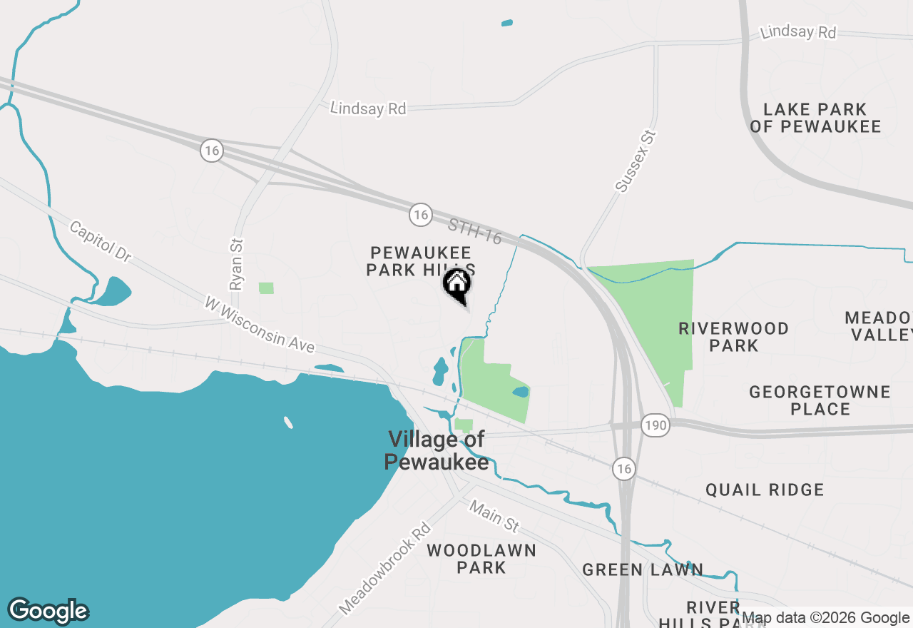 Map of 364 Park Hill Dr #G, Pewaukee, WI 53072