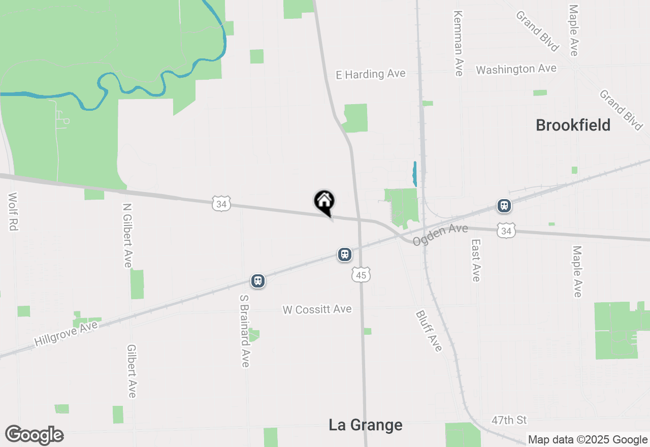 Map of 54 N Ashland Avenue, La Grange, IL 60525