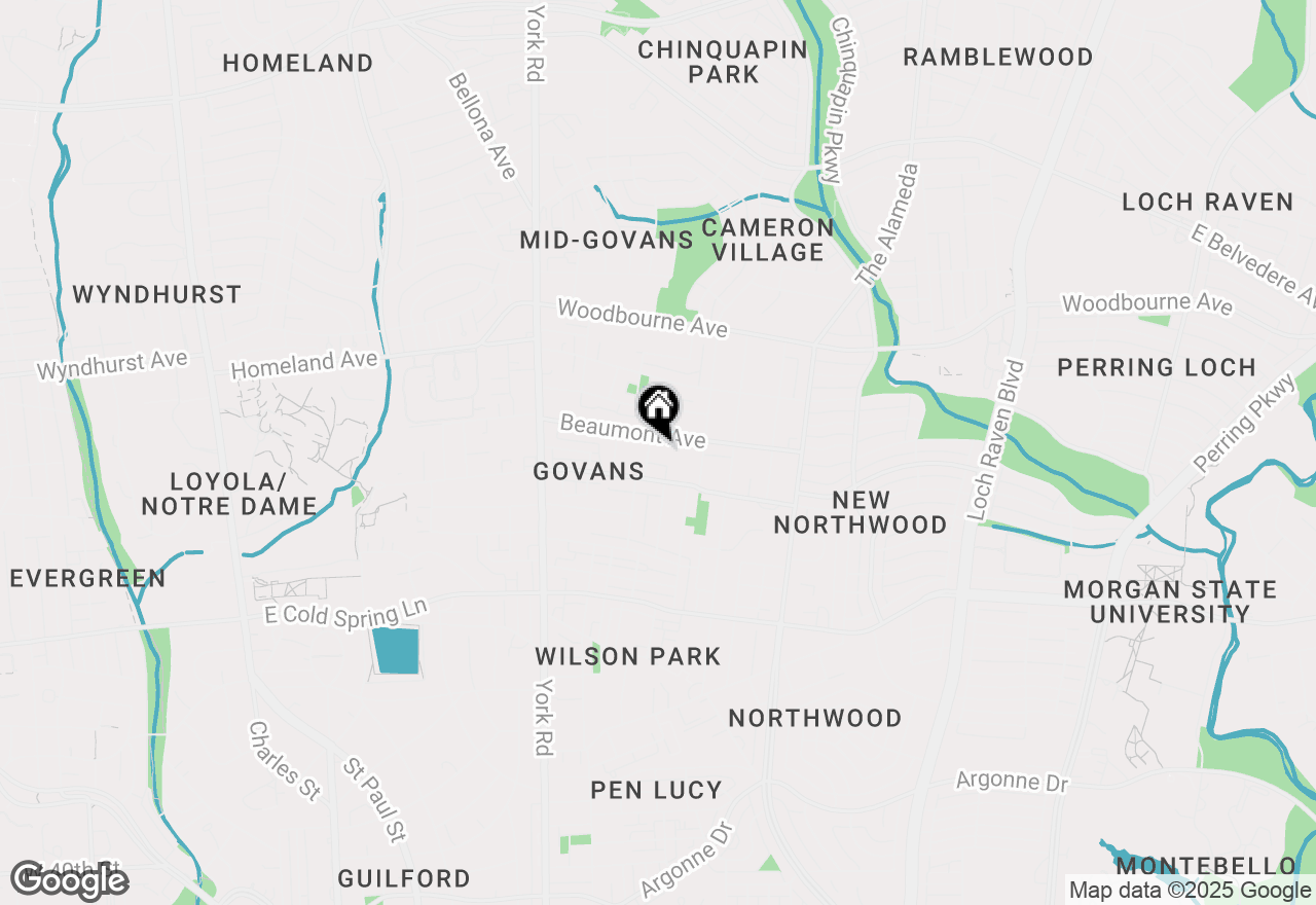 Map of 5109 Ivanhoe Avenue, Baltimore, MD 21212