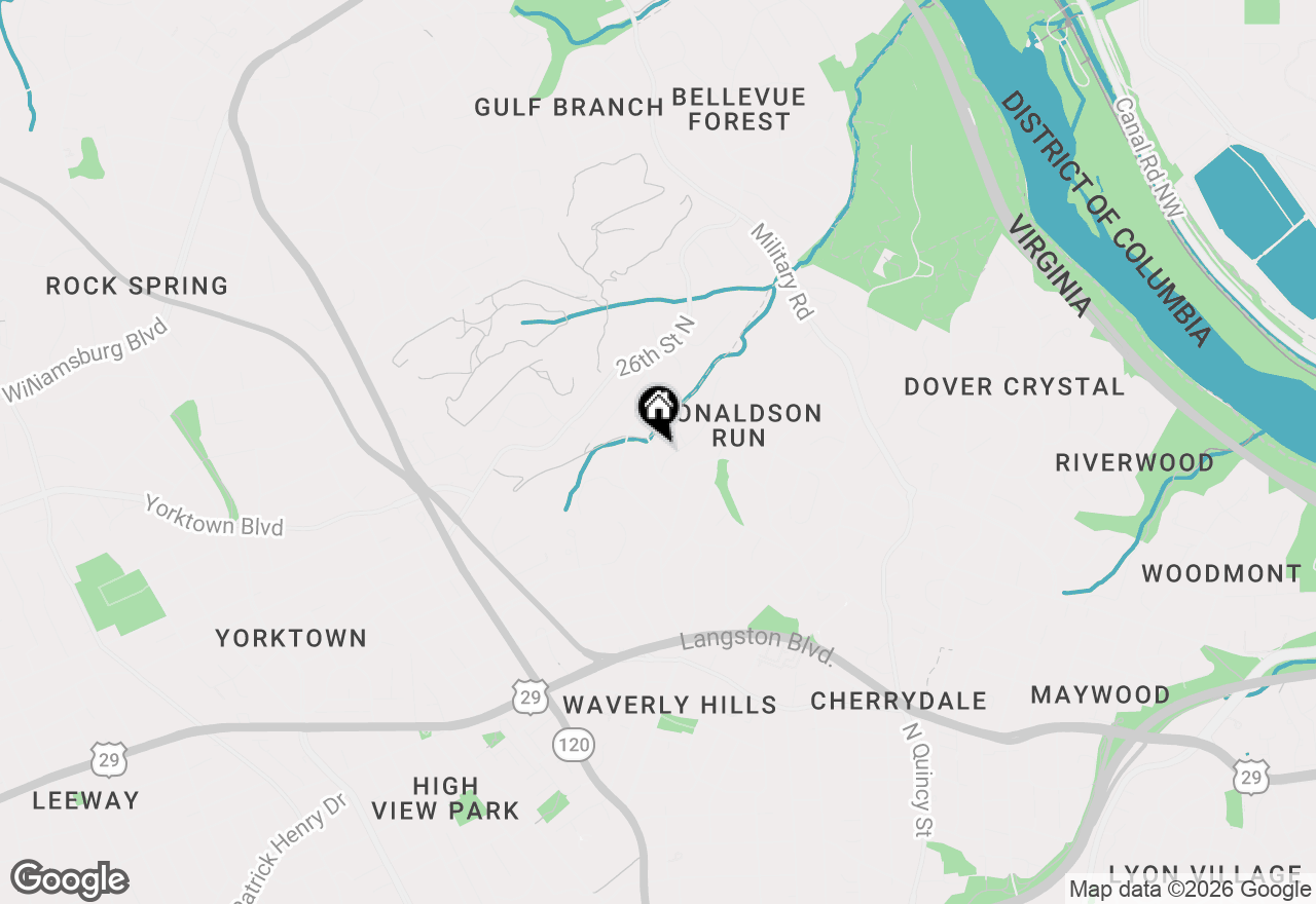 Map of 2407 N Vermont Street, Arlington, VA 22207