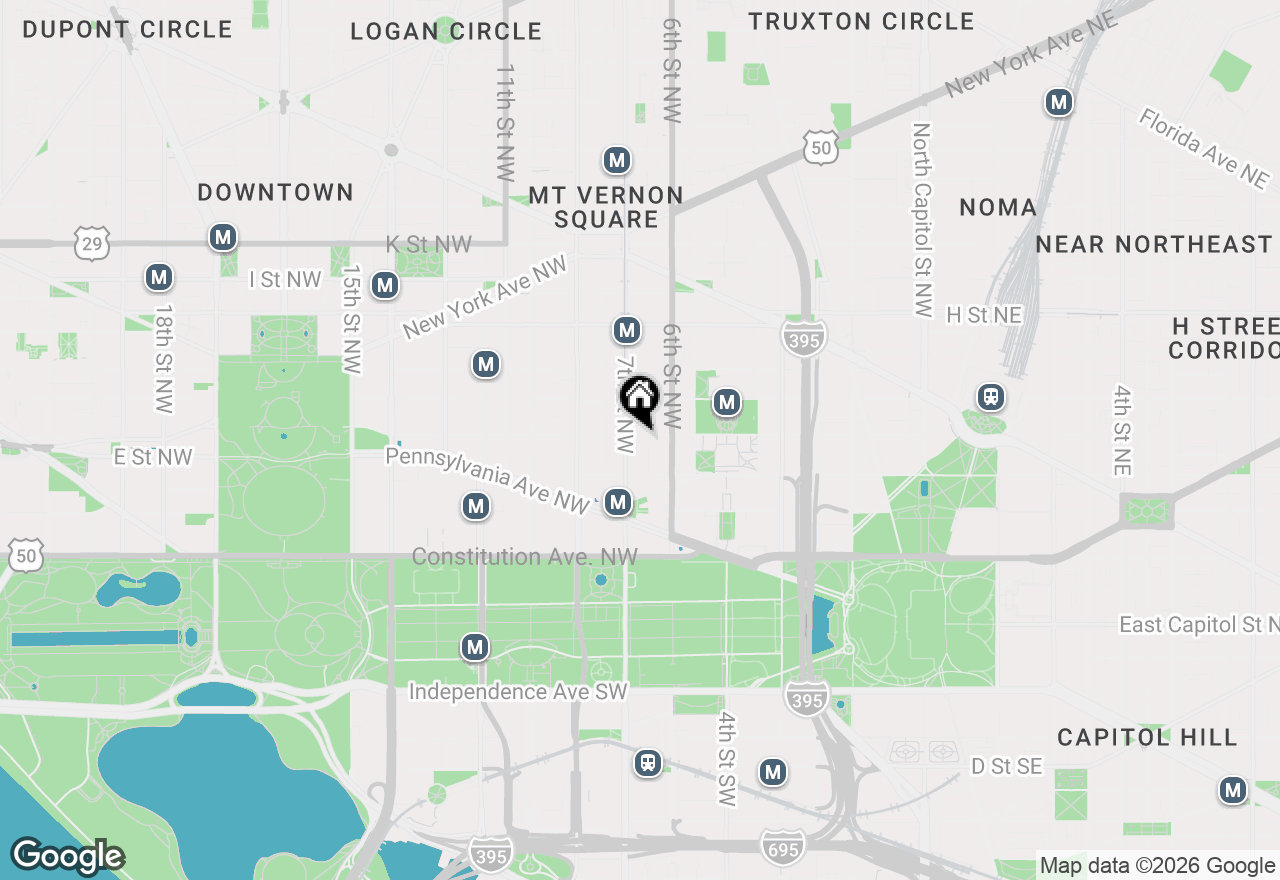 Map of 616 E Street Nw #451, Washington, DC 20004