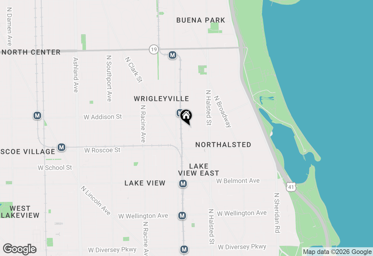 Map of 3511 N Wilton Avenue #1, Chicago, IL 60657