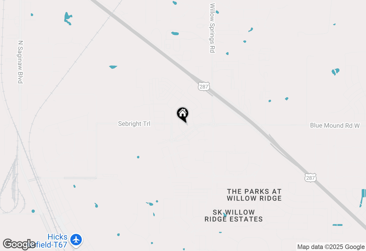 Map of 1641 Sebright Trail, Fort Worth, TX 76052