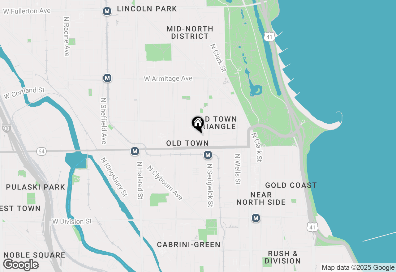 Map of 431 W Eugenie Street #3G, Chicago, IL 60614