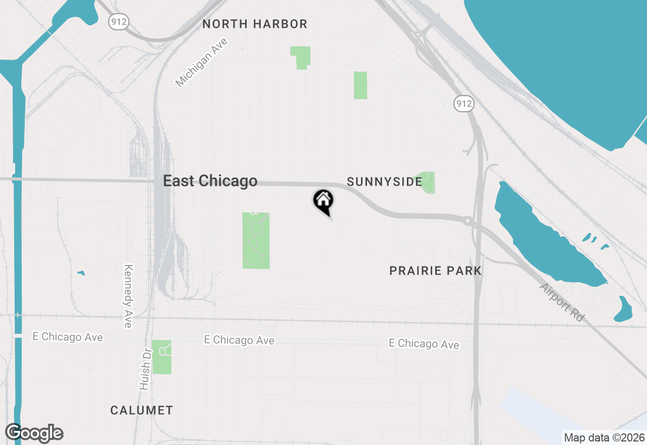 Map of 2104 Cardinal Drive, East Chicago, IN 46312