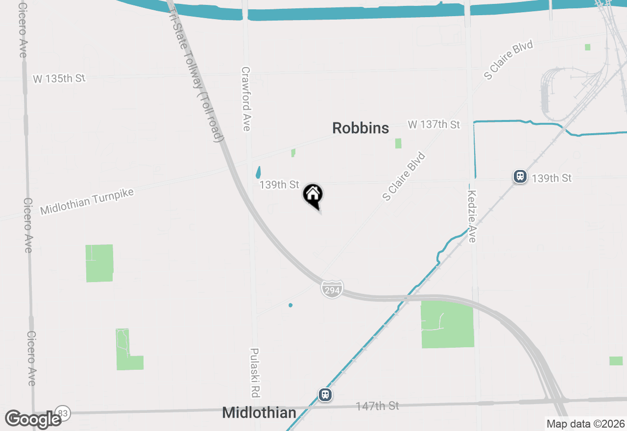 Map of 3745 W 140 Street, Robbins, IL 60472