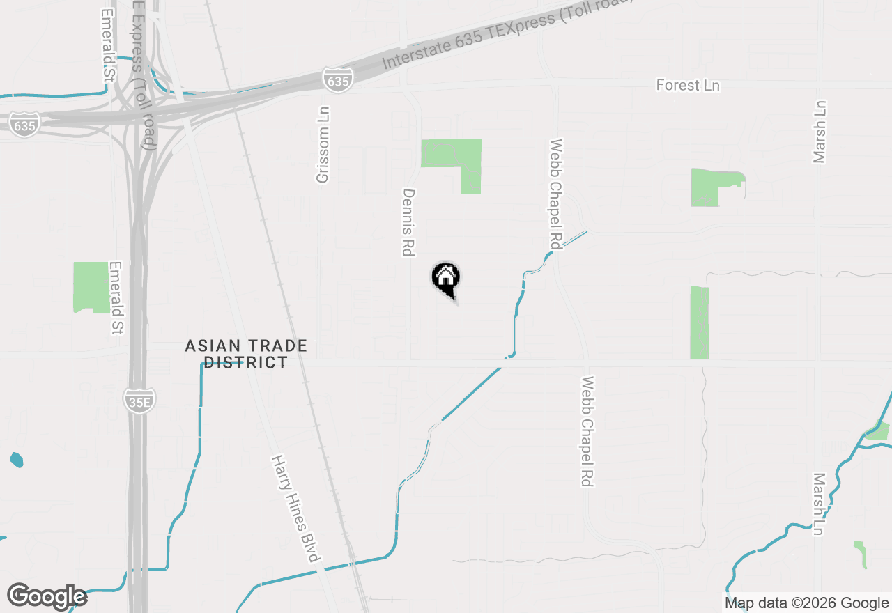 Map of 2953 Dothan Lane, Dallas, TX 75229