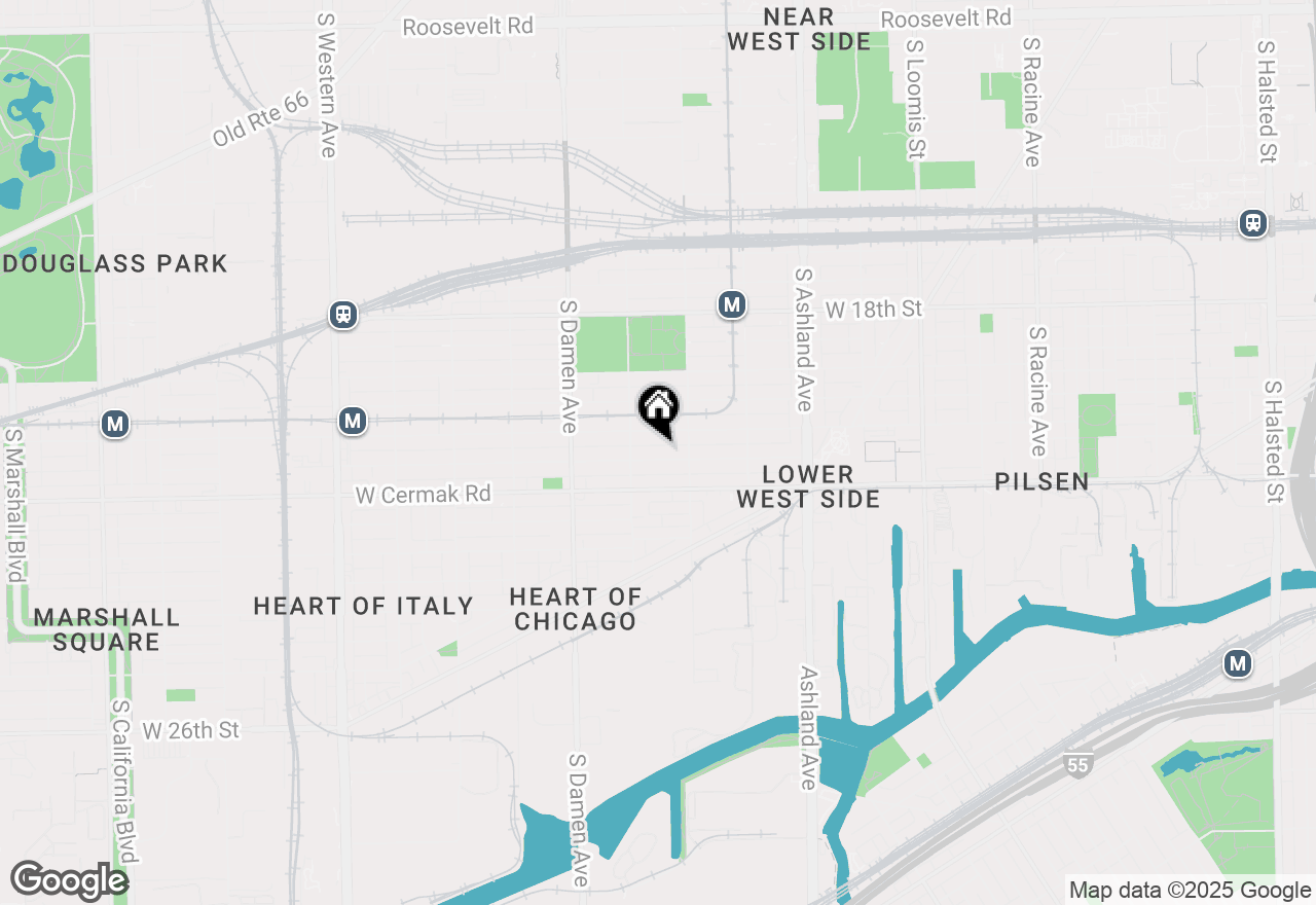 Map of 1830 W 21st Place #2, Chicago, IL 60608