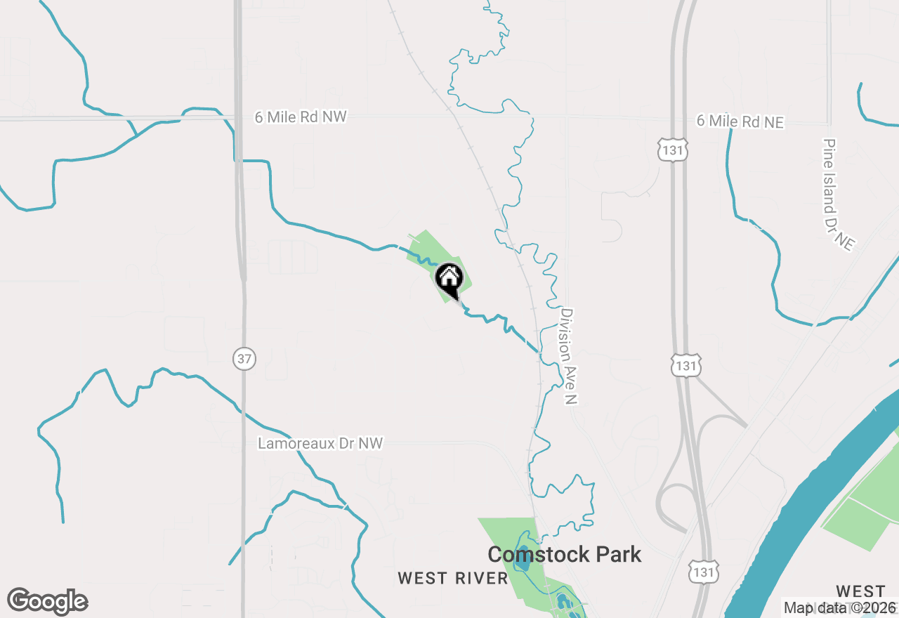 Map of 4818 Kittery Drive Nw, Comstock Park, MI 49321