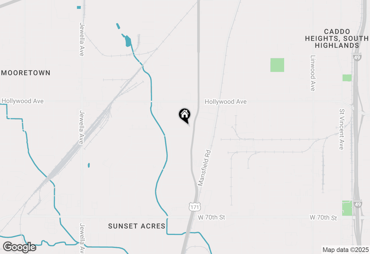 Map of 2726 Lakehurst Avenue, Shreveport, LA 71108