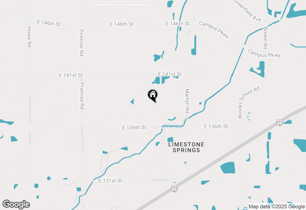 Map of 13855 Boulder Canyon Drive, Fishers, IN 46038