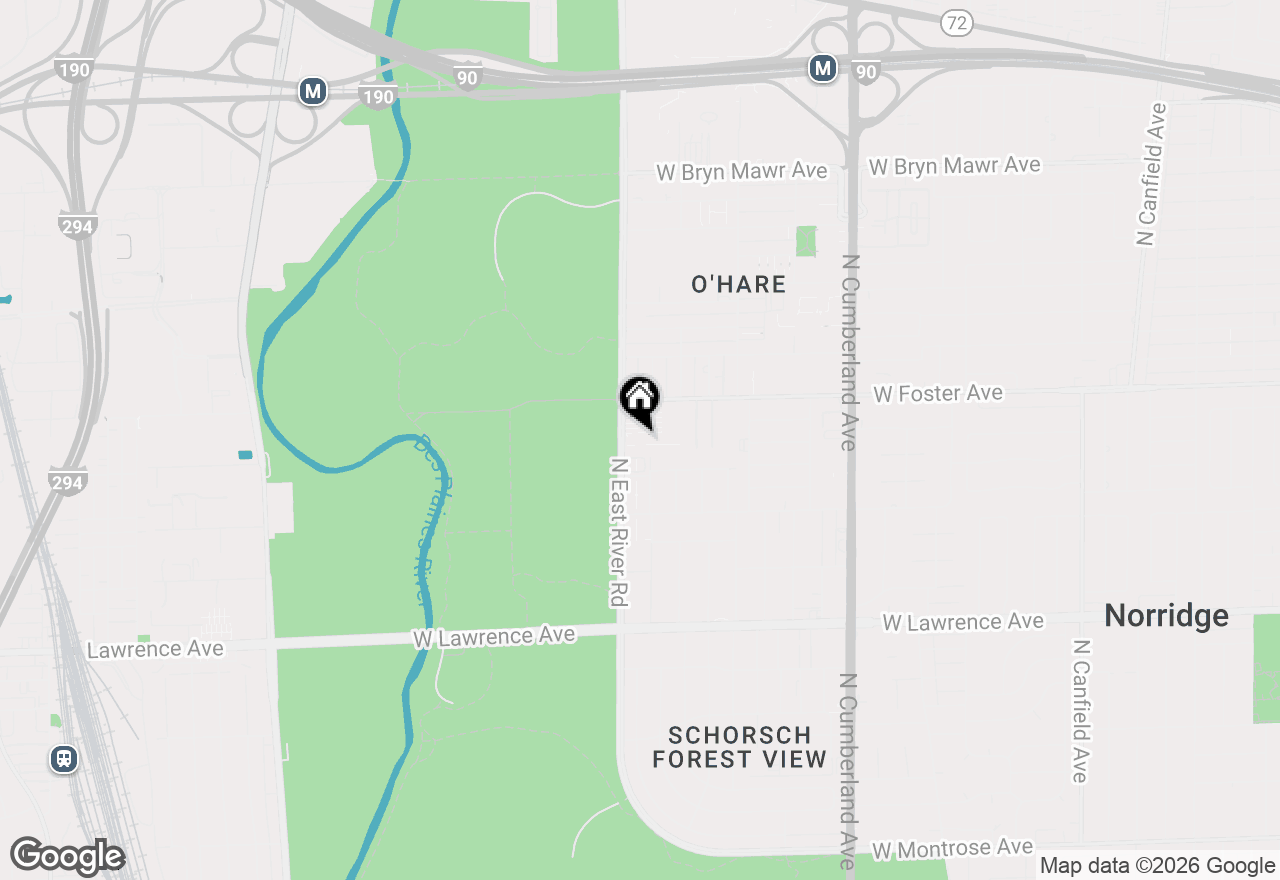 Map of 5113 N East River Road #1M, Chicago, IL 60656