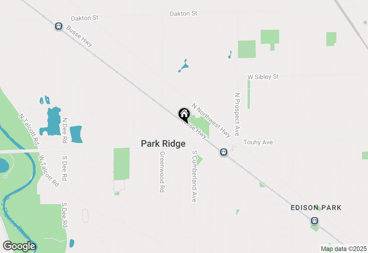 Map of 1004 Cedar Street, Park Ridge, IL 60068