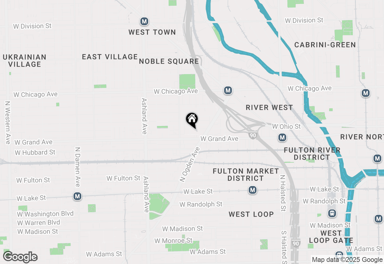 Map of 525 N Ada Street #43, Chicago, IL 60642