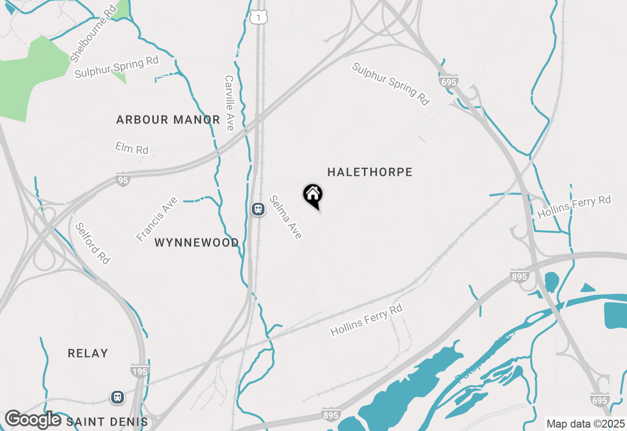 Map of 1810 Arbutus Avenue, Baltimore, MD 21227