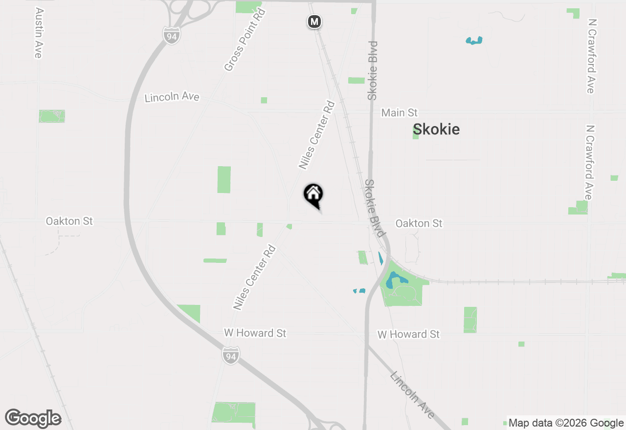 Map of 5000 Oakton Street #210, Skokie, IL 60077