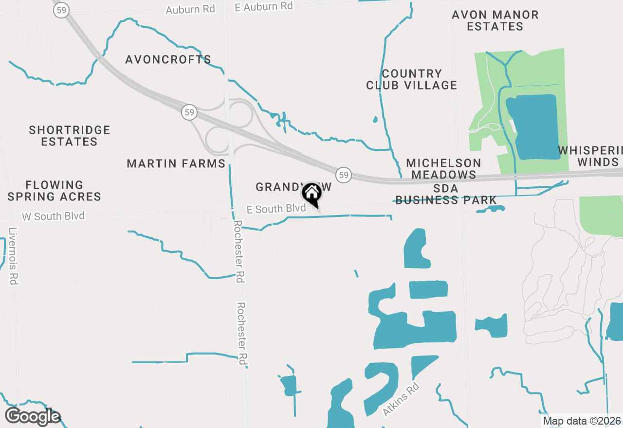 Map of 380 E South Boulevard, Troy, MI 48085