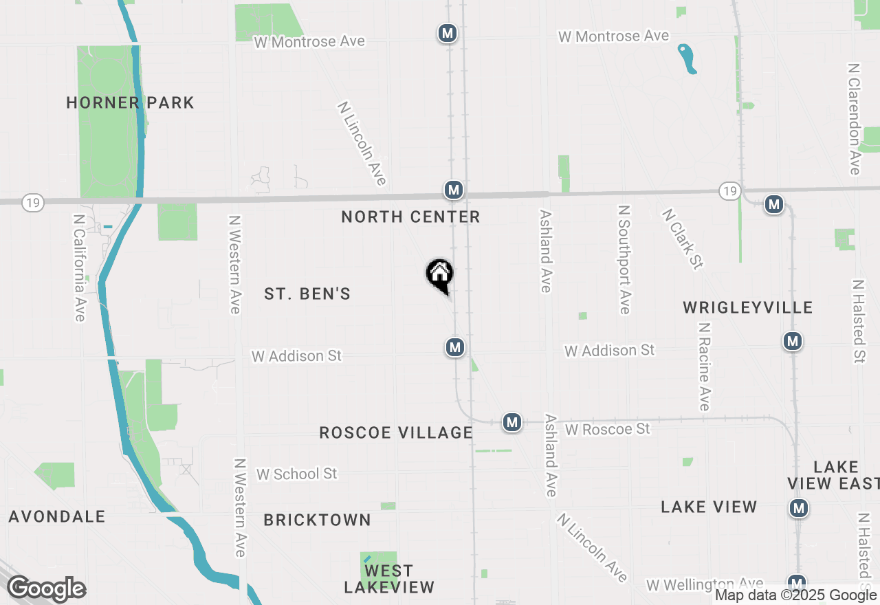 Map of 3722 N Lincoln Avenue #3N, Chicago, IL 60613