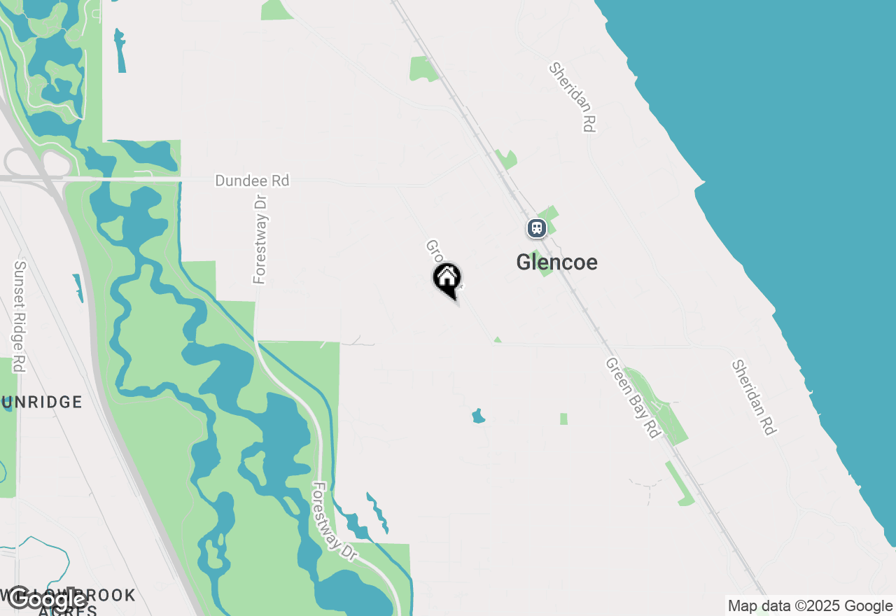 Map of 488 Park Avenue, Glencoe, IL 60022